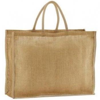 Tote bag Westford Mill Jute avec contraste – Un seul format