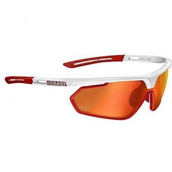 Salice White Size 137 Men's Sunglasses (018 RW, BIANCO/RW ROSSO)