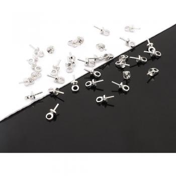 Pendentif en alliage plaqué rhodium pour griffe à ongles – Kit de 50 pièces