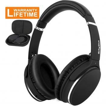 Srhythm NC25 Over Ear Kopfhörer, kabellos, Bluetooth 5.0, aktive Geräuschunterdrückung, 50 Stunden Akkulaufzeit, leicht und faltbar