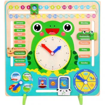 Wooden Calendar and Time Learning Toy