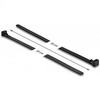 Delock wiederverwendbare hitzebeständige Kabelbinder L 150 x B 7,5 mm 100 Stück schwarz
