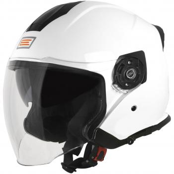 Casco de Moto Demi Jet con Pantalla Larga y Gafa
