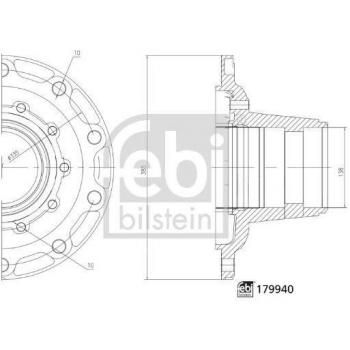 Febi 179940 Wheel Hub by Bilstein
