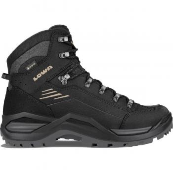 LOWA Renegade EVO GTX Mid Herren Wanderschuhe schwarz/dune