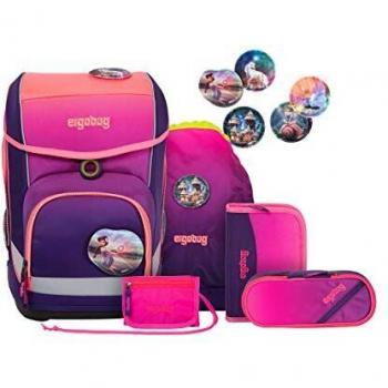 Feenlicht Ergobag Cubo Rucksack – 5‑teilige Packung, 19 Liter, 1 100 g, Lila