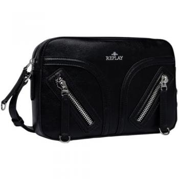 Replay Women's Black Polyester Handbag