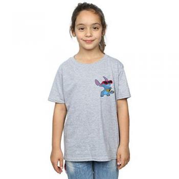 T-shirt grigio a maniche lunghe Disney BI23069 per ragazze 7-8 anni