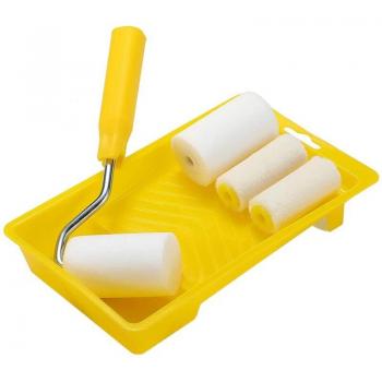 2‑Inch Mini Foam Paint Roller Collection – 6‑Piece Kit with Tray for Decorating and Repairs