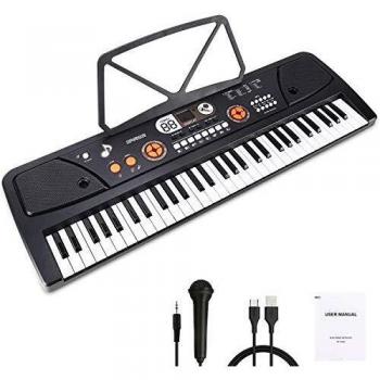 Tastiera Elettronica WOSTOO 61 Tasti – Kit Completo per Musica e Microfono