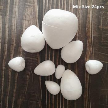 Handmade White Foam Rose Buds