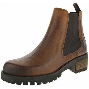 BLK1978 Damen Chelsea Boots, Modell 253 838, Braun