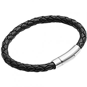 Quality Gift for Men Leather Bracelet by Tribal Steel