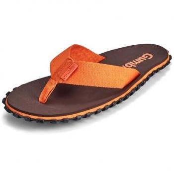 Gumbies Duckbill Eco‑Badeschuhe mit 5‑Tage‑Zehentrennung – Farbpalette “Brown‑Orange”