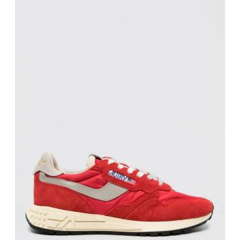 Reelwind Damen Sneaker Rot Suede Nylon