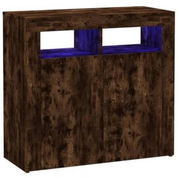 Hedendaags Houtbuffet met LED RGB – 80×35×75