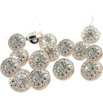 DIY Apparel Buttons with Rhinestones