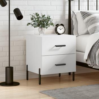 VidaXL Compact White Nightstand 40x35x47.5 cm