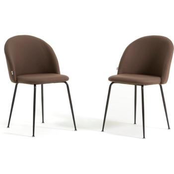 Lot 2 Chaises SARA Simili‑Cuir Métal Design