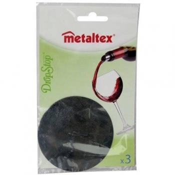 Tropf-Stop Weinstopper 3er Set inoxfarben von METALTEX