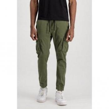 Alpha Industries Pantaloni in Cotone Twill Oliva Scuro 2XL