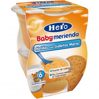 Hero Baby Natillas Galleta, 2 x 130g