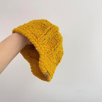 Knit Duck Tongue Hat for Toddlers