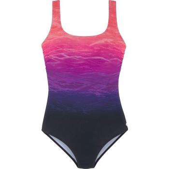 Damen Badeanzug von LASCANA, pink mit Farbverlauf, Größe 42B