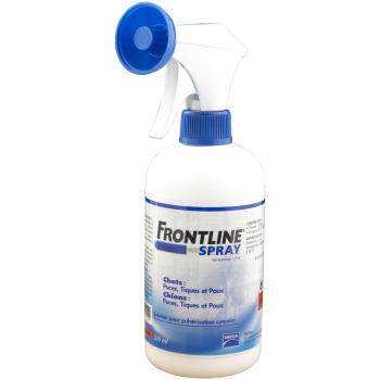 Merial Frontline Spray Anti-puces, anti-tiques et anti-poux pour chiens et chats 500ml