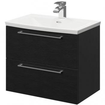 600mm Wall Mounted Vanity Unit with 2 Drawers