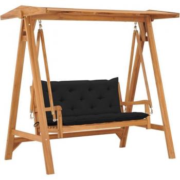 VidaXL Relaxschaukel mit schwarzem Kissen