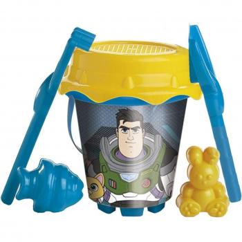 Cubo de Playa Lightyear Toy Story Con Castillo Y Moldes