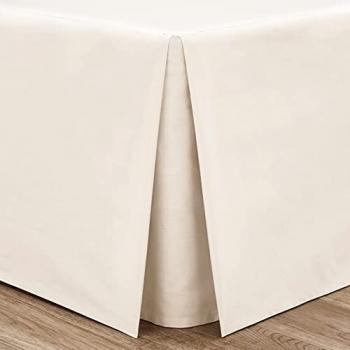 Catherine Lansfield Cream Easy Iron Box Pleat Valance