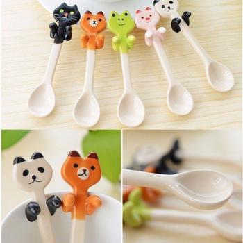 Kawaii Animal Shape Coffee Scoop with Clip