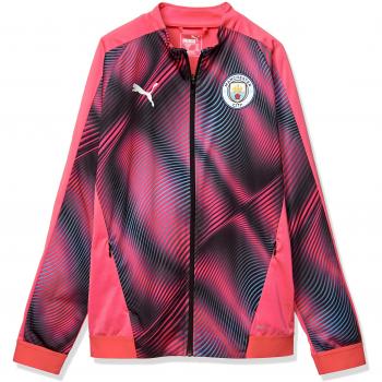 Veste PUMA Unisexe Blouson Manchester City FC Stadium pour Enfant 128 Georgia Peach Noir Rouge