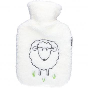 Fashy 65265 Schaf-Wärmflasche Dolly mit Flaschenbezug 0,8 l, sehr flauschig, weiß