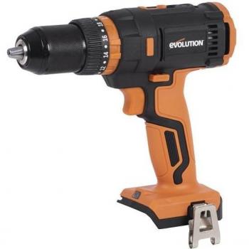 R13CMB-LI Taladro Sin Cable de Evolución Power Tools, velocidad ajustable, correa con gancho, color negro naranjado