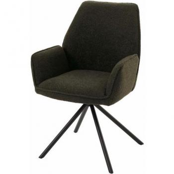 Esszimmerstuhl MCW G67 – Öko-Tex MVG Stoff, olivgrün