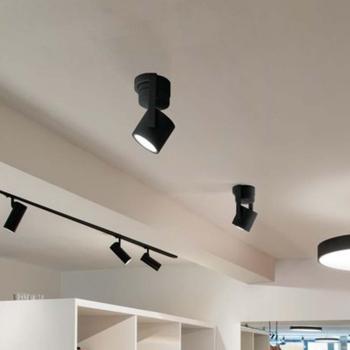 SLV OCULUS Deckenstrahler schwarz mit integriertem Leuchtmittel
