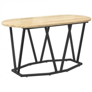 Wood & Metal Sonoma Oak Coffee Table – 80 x 40 x 40.5 cm