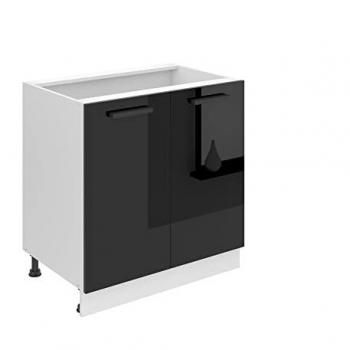 Meuble cuisine basse I SD Noir Brillant