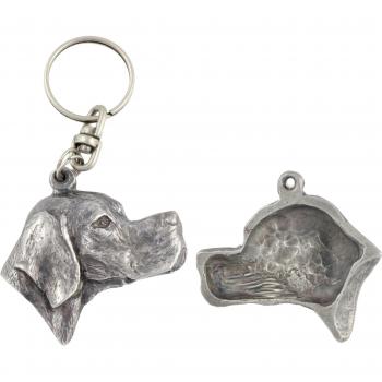 Decorative English Pointer Silver Necklace