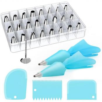 33/42PCS Stainless Steel Icing Tips and Pastry Bag