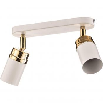 Rondo 2-Bulb White/Gold Downlight