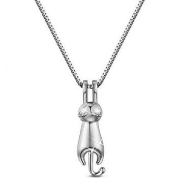 Collier Femme SHEGRACE Pendentif Chaton Mignon Argent 925