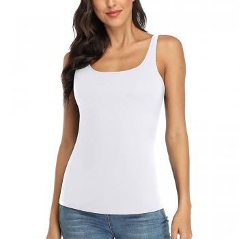 Top de algodón para mujer con estante Bra