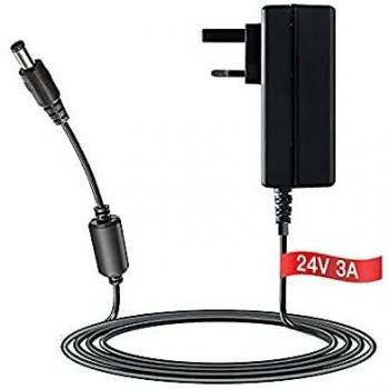 UK Plug AC 100-240V to DC 24V Adapter