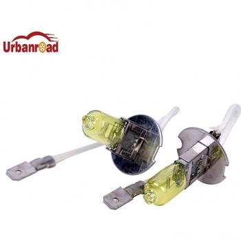 Urbanroad 2pcs H3 Xenon Bulbs 3000K 12V 55W Golden Yellow