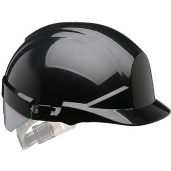 Beeswift Centurion Reflex Safety Slip Ratchet Helmet With Silver Rear Black