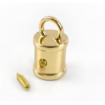 Leather Rope Cord Lock and Metal Buckles Set